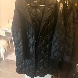 Mango Black Puffer Jacket